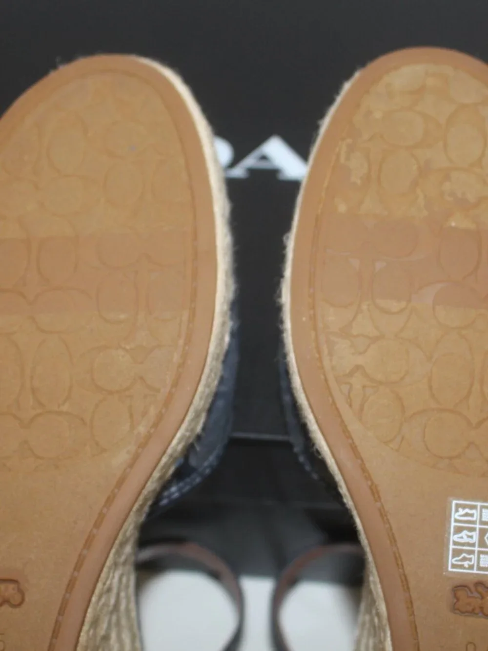 Coach Raine Signature Denim Espadrille. Size 9.5 B